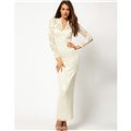 Vneck Scalloped Lace Maxi Dress - 3 Colors