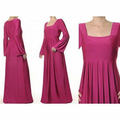 Bell Sleeved Plus Maxi Dress