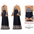 Wide Bell Sleeves Plus Maxi Dress