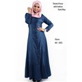 Front Button Denim Extra Plus Maxi Dress - 46