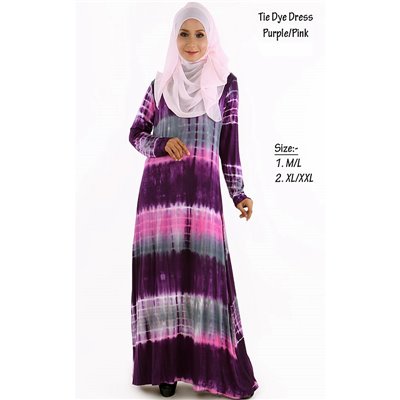 Tie Dye Jubah Dress