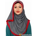 2 Tone Instant Shawl