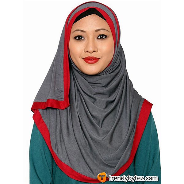 2 Tone Instant Shawl