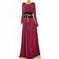 Round Neck W Lace Trim Accent Plus Maxi Dress