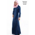 Front Button Denim Extra Plus Maxi Dress - 48