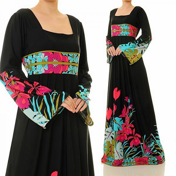 Empire Pleated Waist Plus Maxi Dress